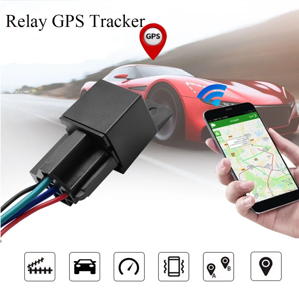 

Relay GPS Tracker Remote Control Anti-theft and Anti-lost Locator Electricity Satellite Tracker Locator Car Electric Motorcycle