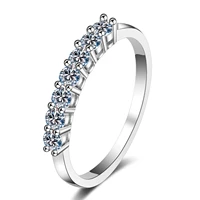 htotoh 925 silver d color 0 7 carat moissanite vvs1 simple design wedding ring for women gift