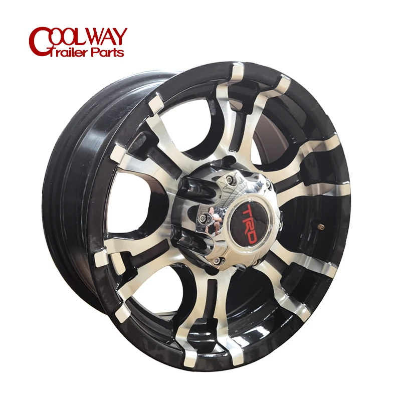 15 Inch X 7J Alium Trailer Rim 6 - 139.7 Car Bolt Pattern Capacity 1150KG ET0 Caravan Boat RV Parts Accessories