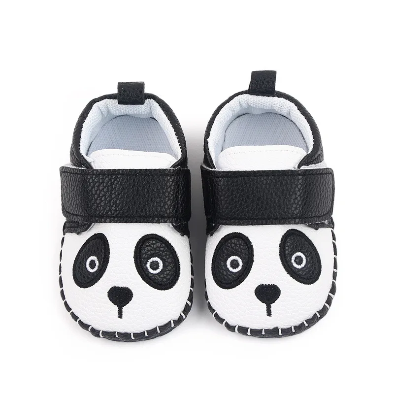 Soft Leather Baby Boy Shoes Cute Cartoon Panda Baby Girls Sneaker Soft Rubber Sole Footwear Newborn Moccasin Toddler Infant Shoe