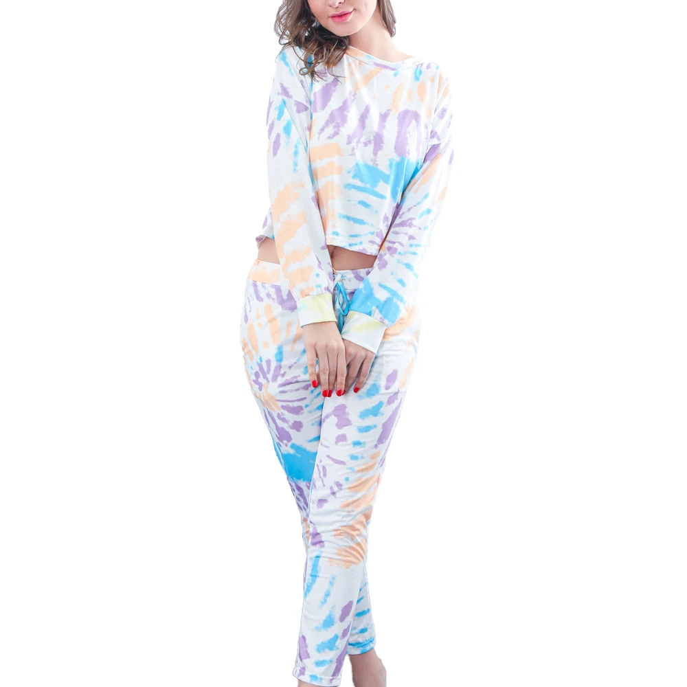 

Womens Casual Tracksuit Causal Fashion Sweatshirt Crop Tops Fitness Sports Pants Set Activewear Women Clothing