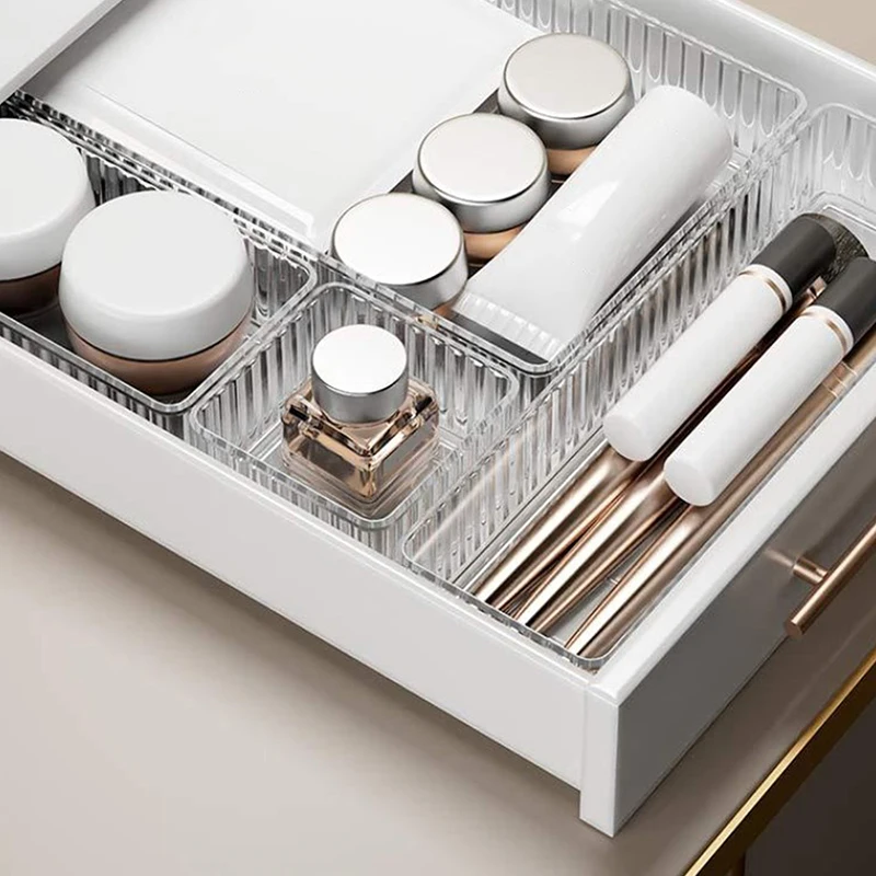 Прозрачный Пластиковый Органайзер Для Ящиков Стола Хранения В Ванной Комнате