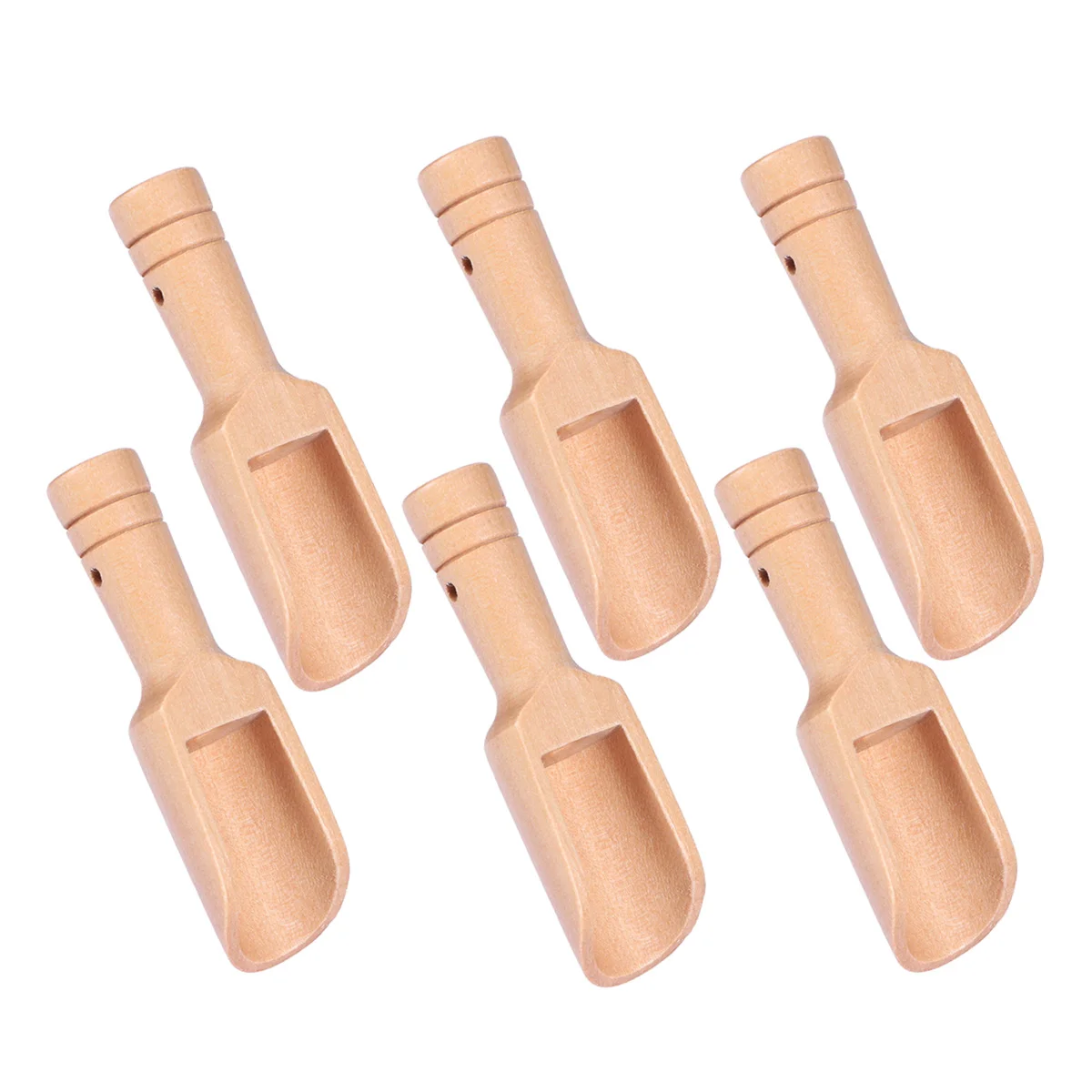

Wooden Scoop Scoops Mini Spoons Spoon Tea Bath Canisters Salts Jars Salt Teaware Accessories Scooper Containers Wood Coffee