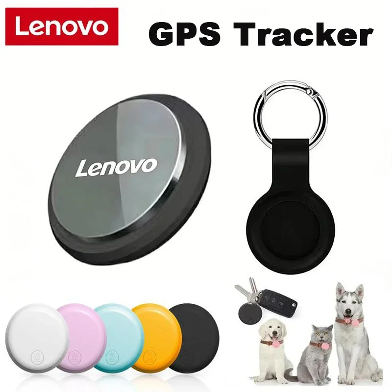 Фото Умный GPS-трекер Lenovo с Bluetooth, устройство для отслеживания движения и предотвращения потерь, сигнализация для кошельков, детей, домашних животных, совместимость с IOS и Android, локатор. №2