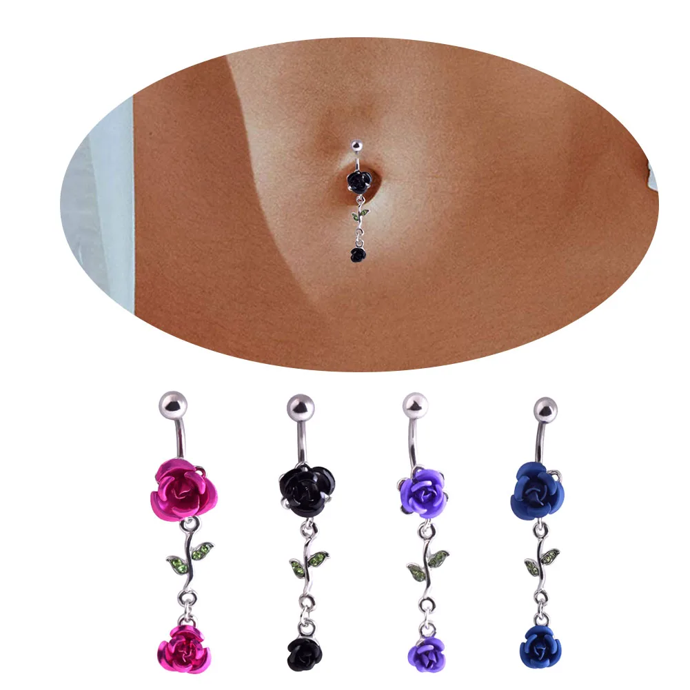 

Кольцо для пирсинга живота из хирургической стали, 1 шт.