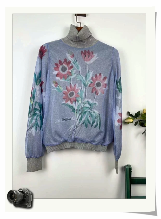 

2022 new Spanish Desigual "Coconut Grove Shadow" zipper knit