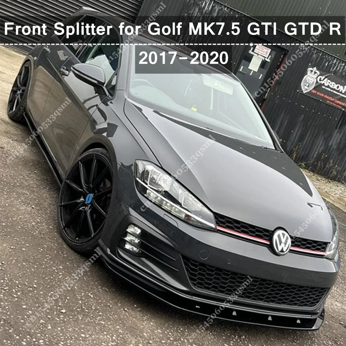 Передний бампер в стиле MAXTON спойлер для VW Golf 7.5 MK7.5 Facelift R GTI GTD GTE R-Line 2017-2020 комплект