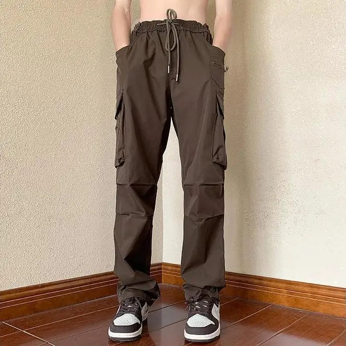 

Брюки-карго мужские спортивные, джоггеры, спортивные штаны, свободные уличные модные штаны с несколькими карманами, модель B41, 2023