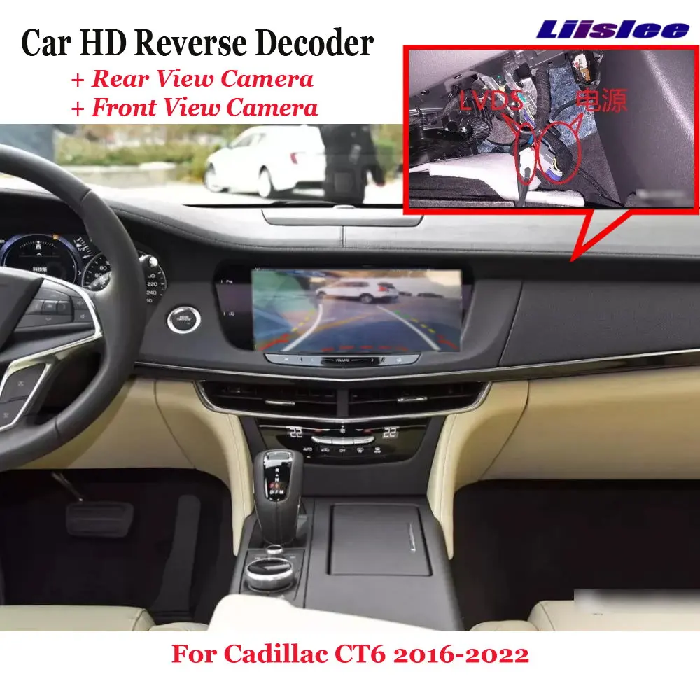 

Car DVR Rearview Front Camera Reverse Image Decoder For Cadillac CT6 2016-2022 Original Screen Upgrade