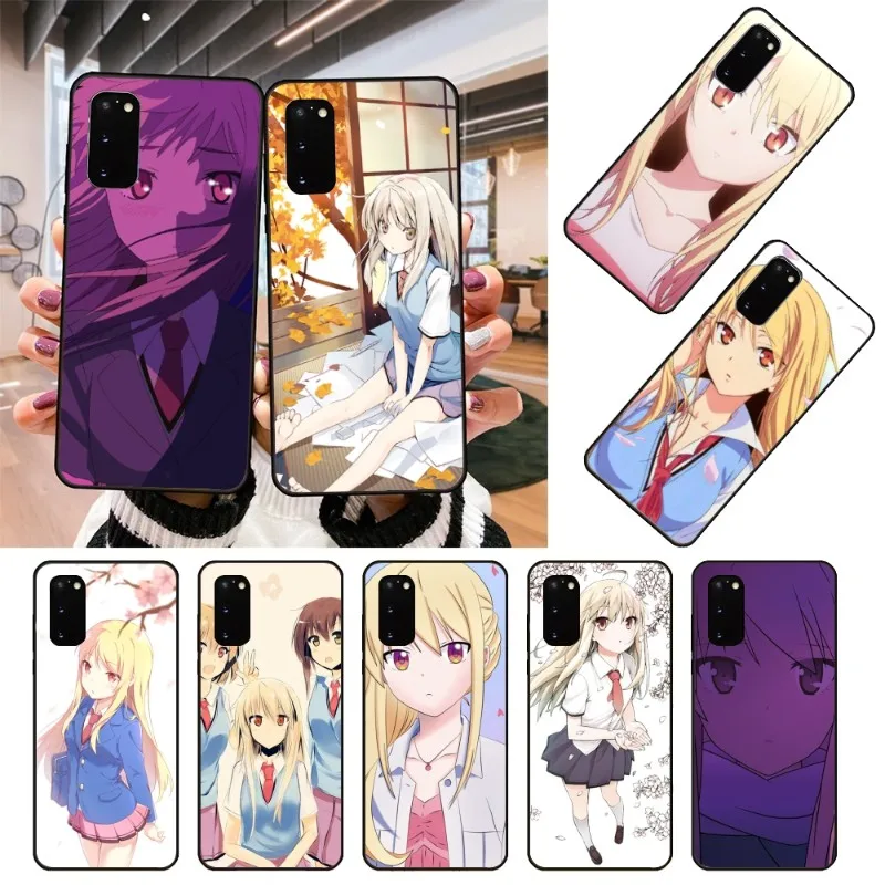 Чехол Mashiro Shiina Sakurasou для телефона Samsung Galaxy S6 S7 S8 S9 S10 S21 S22 Plus, сверхмягкий черный чехол для телефона