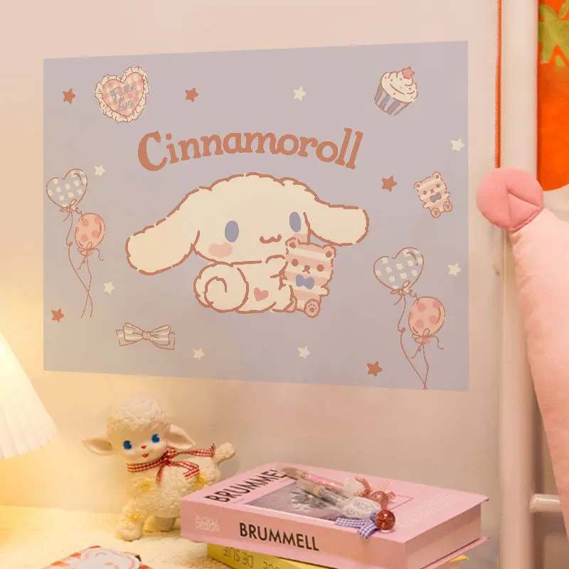 Sanrio мультфильм плакат настенные наклейки спальня девушка комната декор Mymelody Kuromi