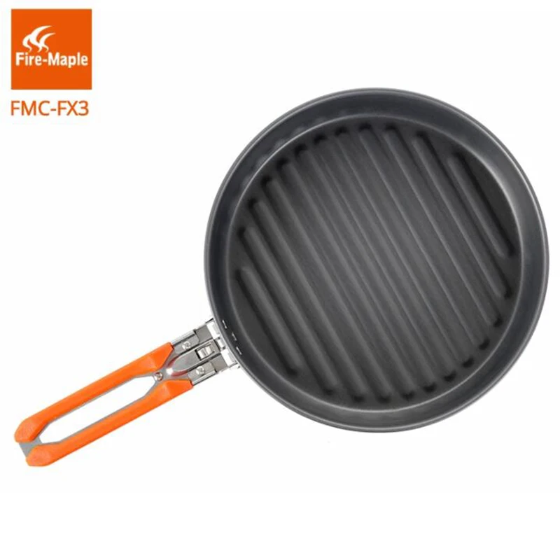

Fire Maple 0.9L Ultralight Outdoor Camping Frying Pan Grill with Folding Handle Portable Tableware Hiking Backpacking Cookware