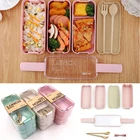 Bpa Бесплатная детская коробка для еды для кормления Ланч-бокс контейнер для еды портативная детская Студенческая коробка для завтрака Ланч-бокс контейнер для бэнто Штабелируемая коробка