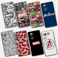 marvel logo avengers phone case for honor 60 50 30 30i 30s v30 x30i x20 10x x10 play 5t pro plus lite se 5g cover