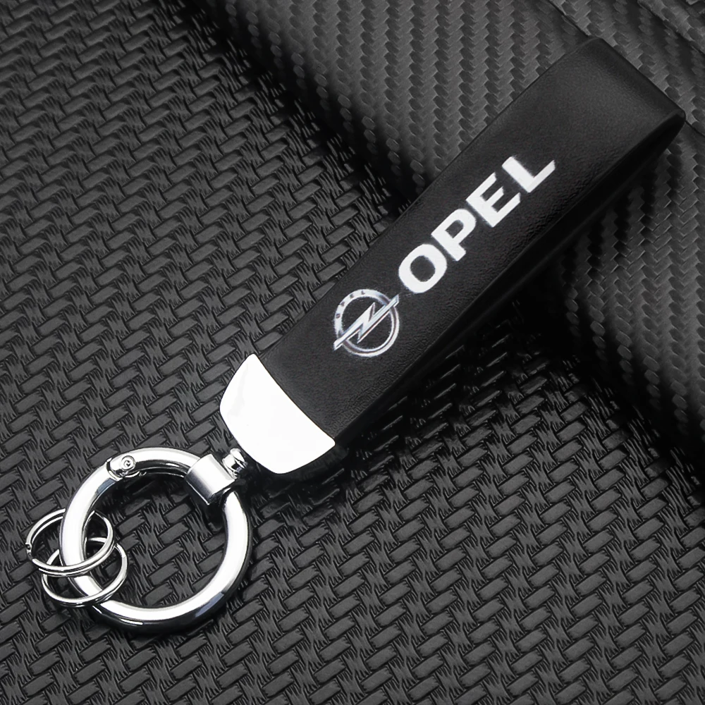 

Car 3D Metal Leather Styling Keychain Key Chain Ring Accessories For Opel jeep Mitsubishi Toyota Volkswagen Citroen Lexus Nissan