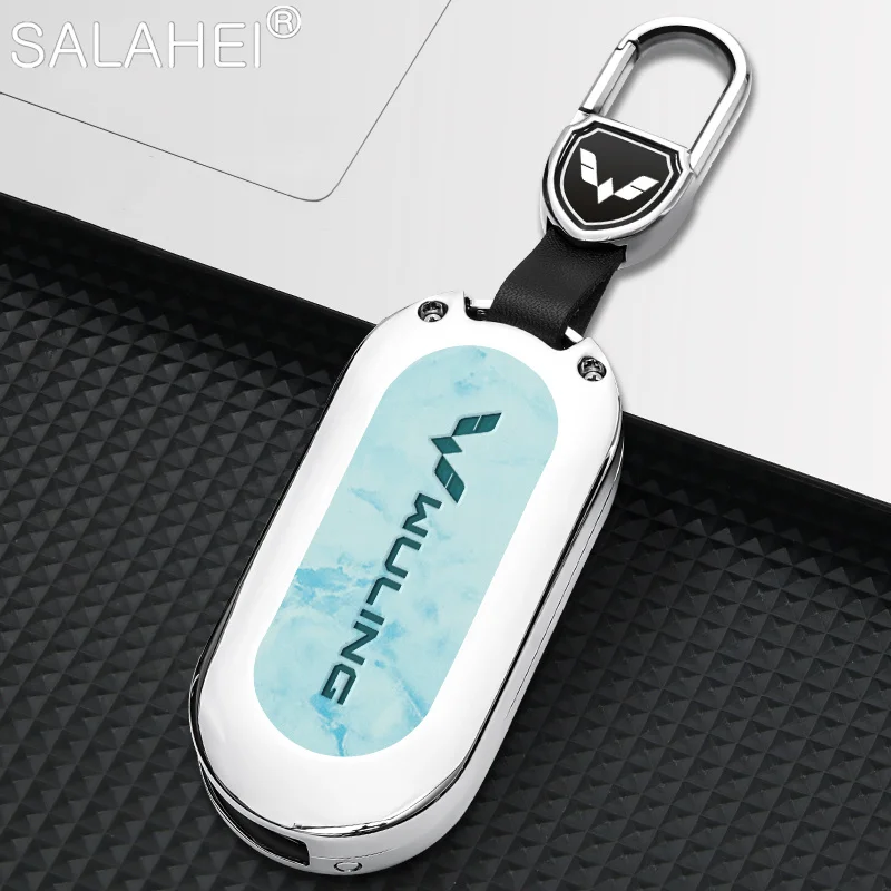 

Car Folding Remote Key Case Cover Keychian Protection Shell For Wuling Sunshine Red Light Mini EV Macaron Gameboy GB Accessories