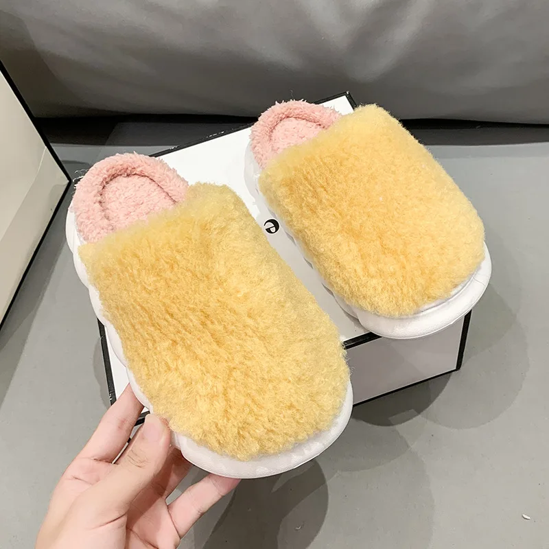 

2022 European and American winter women's plush toe warm cotton mop 3332