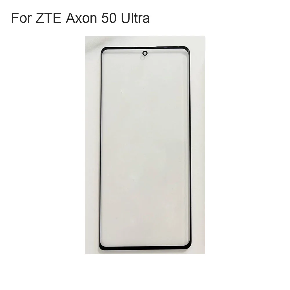 

Для ZTE Axon 50 Ультра сенсорный экран внешняя ЖК передняя панель экран стеклянная крышка объектива без гибкого кабеля для ZTE Axon50 Ultra
