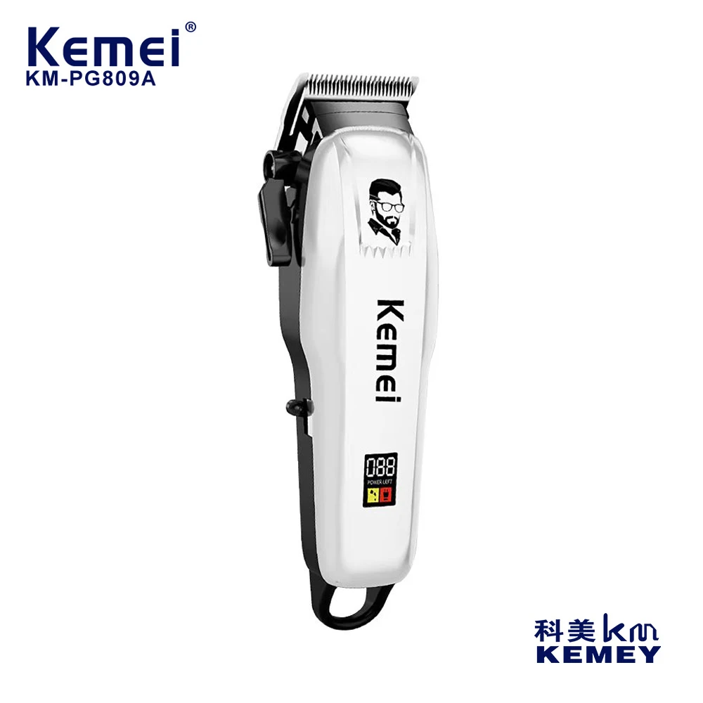 

Профессиональная Регулируемая машинка для стрижки волос Kemei, перезаряжаемая машинка для стрижки волос, электрический триммер, триммер для волос, триммер для бороды