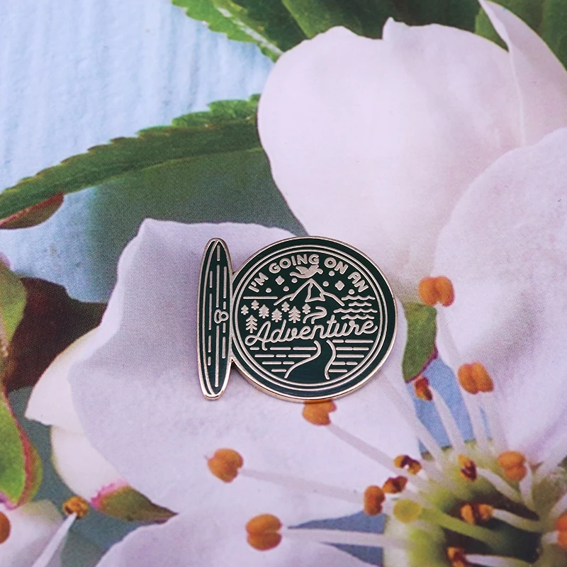 Эмалированная брошь-значок с надписью Durin Door лацкан |