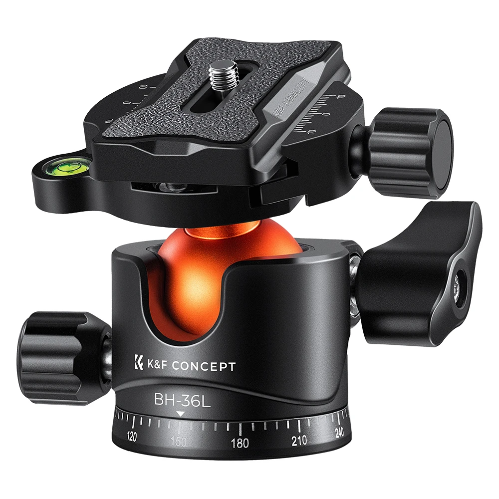 K&F Concept Tripods Head Camera Ball Head Adapters 360 Degre