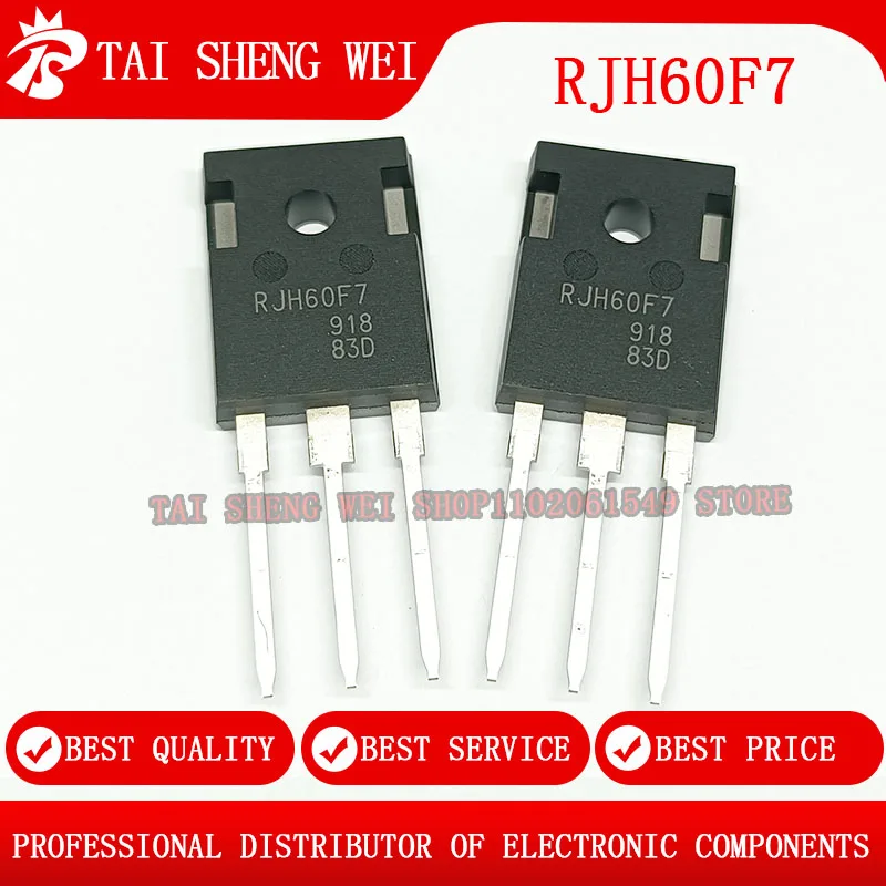 10 шт., RJH60F7, RJH60F7DPQ, 90A, 600 В TO-247, RJH60F5, RJH60F5DPQ, TO-3P TO247, 600 В, 80A, IGBT, новый, оригинальный