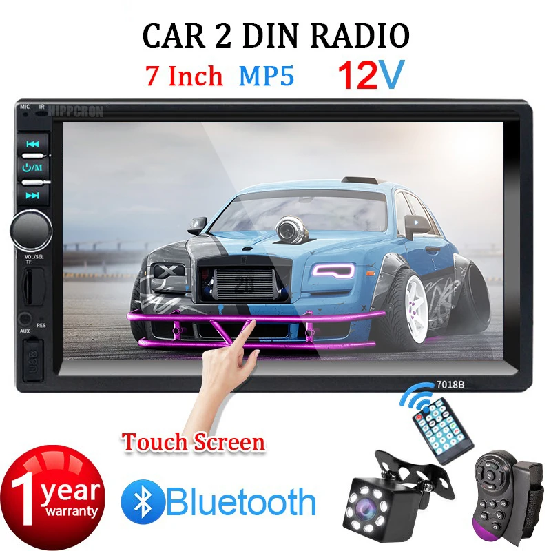 Автомобильный Мультимедийный Плеер На 2 DIN С 7-дюймовым Сенсорным Экраном