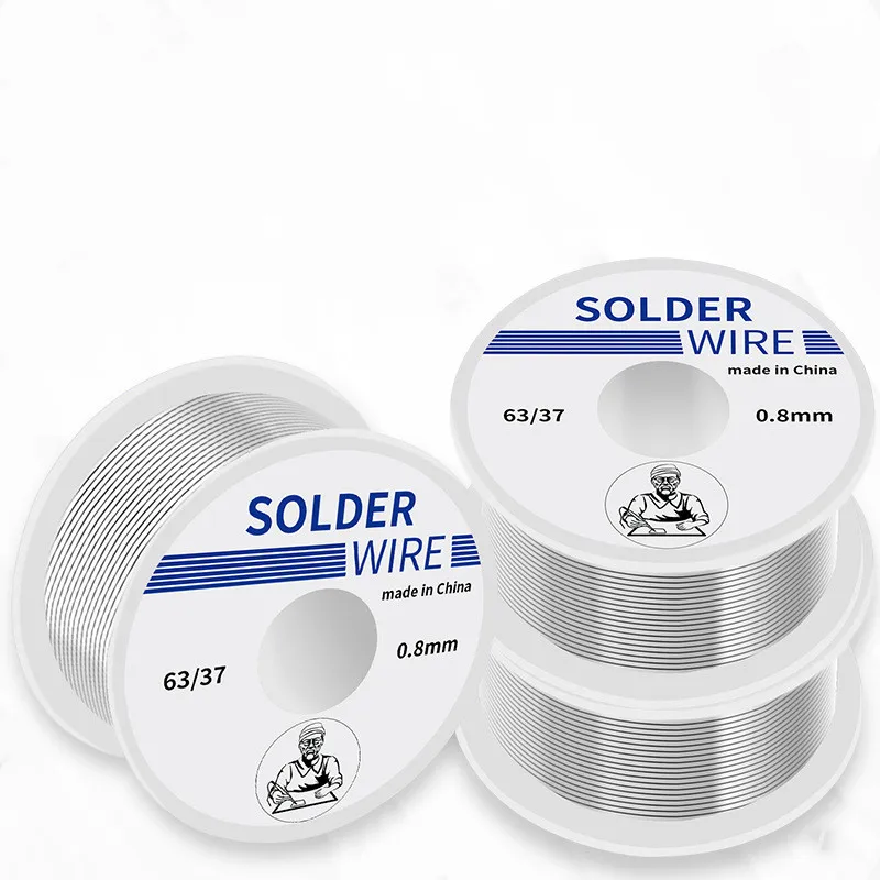 Сварочная проволока для пайки 100 г Оловянная 0 6/0 5/0 8/1/1 мм с канифолью Неочищенный