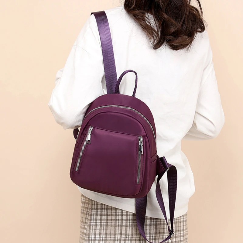 

Casual Oxford Backpack Women Travel Waterproof Nylon School Bags for Teenage Girls High Quality Fashion Tote Shoulder Packbag