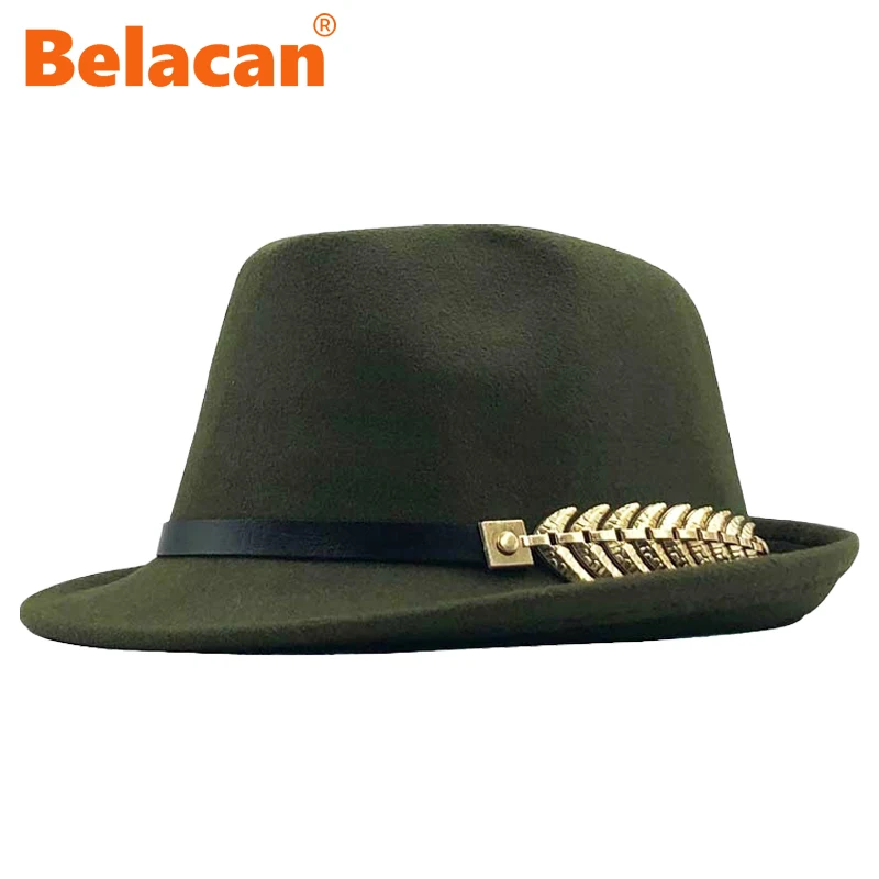 Fashion Wool Women Men Fedora Hat For 