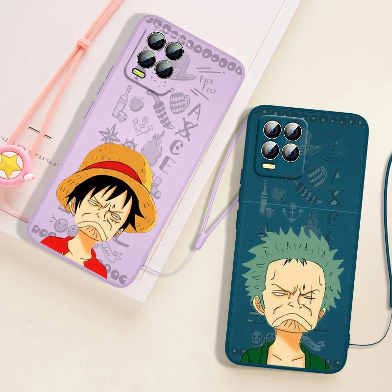 

Good looking One Piece Characters For OPPO Realme 9i 9 8i 8 7i 7 6i 6s 6 5i 5 Pro Plus Global Liquid Rope Cover Funda Phone Case