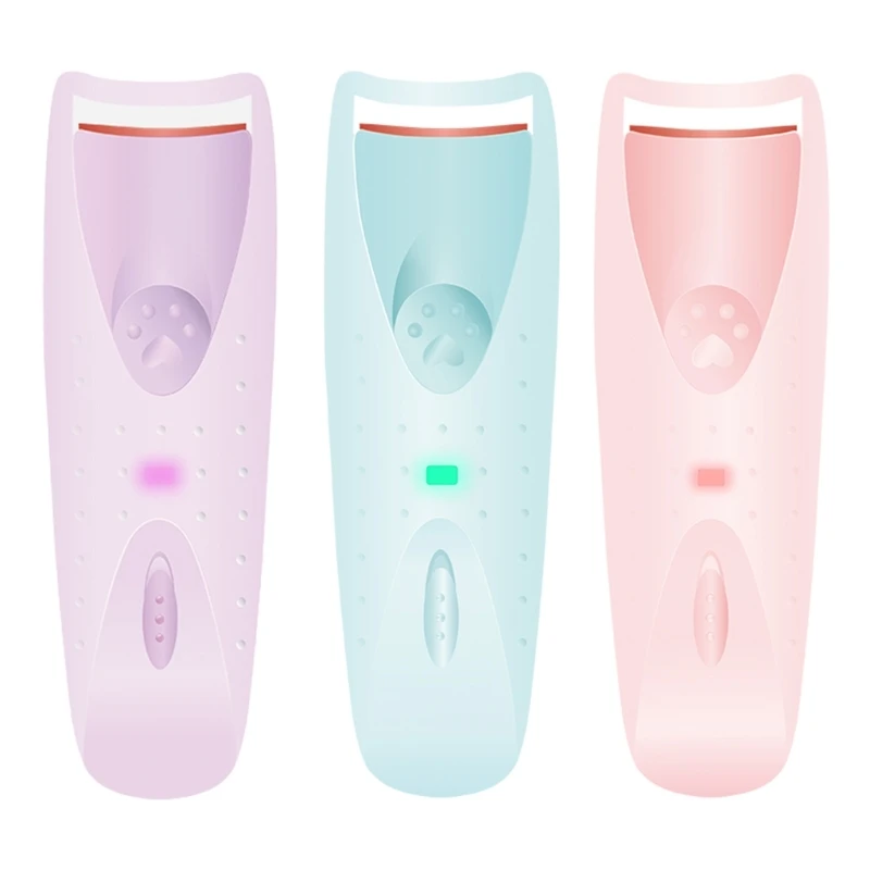 

Y1UF Heated Eyelash Curler Electric Eyelash Curler Long-Lasting Heated Lash Curler for Natural Lashes with 50℃ Constant Temp