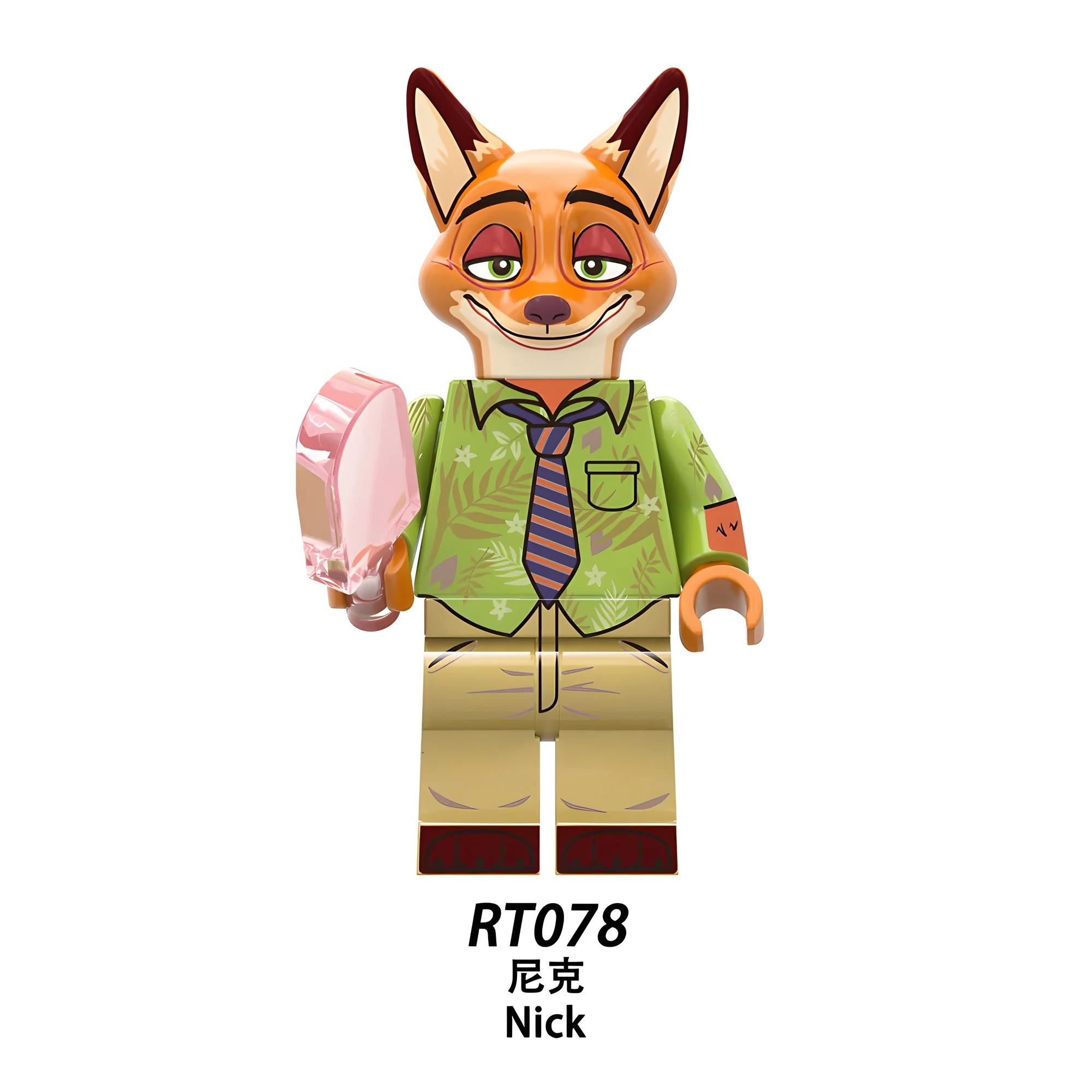 Фото Фигурки здальных блоков Zootopia RT8012, включает Ник, Джуди, Світанок Беллвинт, Леодор Левсердце, Флэш, Главный Бого, креативный подарок №2