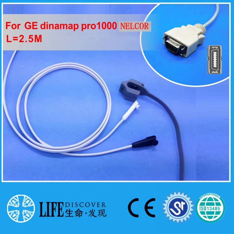 Длинный кабель AWT для взрослых зажим пальца датчик spo2 монитора пациента GE PRO1000 NELCOR