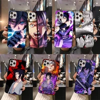 naruto akatsuki sasuke uchiha phone case for iphone 13 12 11 pro mini xs max 8 7 plus x se 2020 xr cover