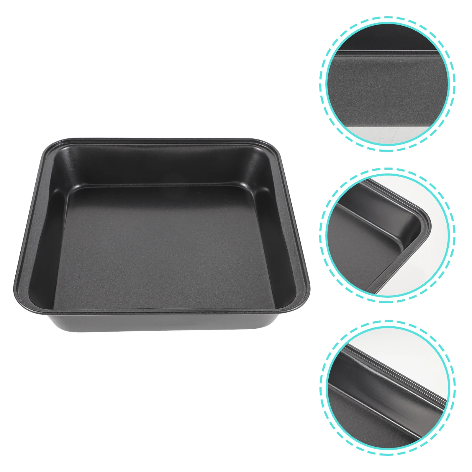 

Carbon Steel Baking Plate Food Serving Tray Oven Baking Plate Practical Pizza Pan Dishgun