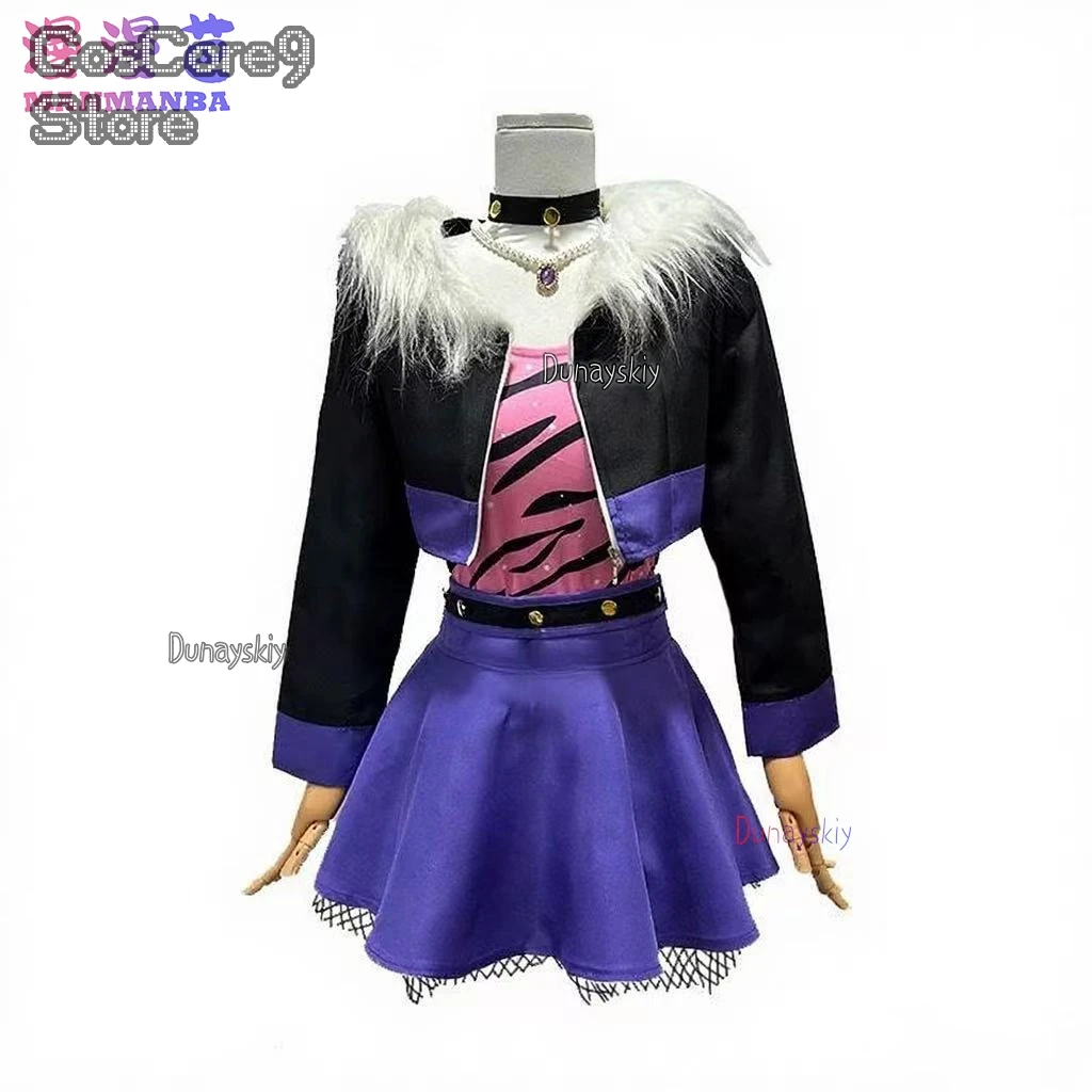 Фото Monster Clawdeen Wolf Hig Косплей Костюм Ролевая игра Верхнее пальто Юбка Костюм Высококачественный термостойкий Хэллоуин Карнавал π로 의상 №5