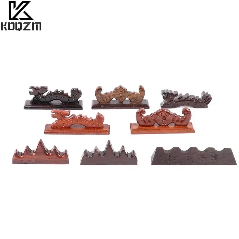 

Chinese Calligraphy Painting Brush Holder Rack Study Treasure Redwood/Black Catalpa Wood Penholder Writing Practical
