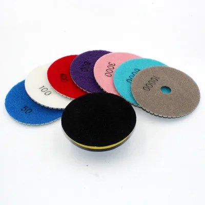 

16pcs 100mm Sandpaper Diamond Abrasive Disc Polishing Pads Sanding Grinding Disc Wet Tile Marble Granite Polisher Tools
