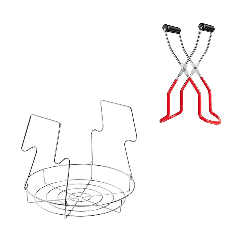 

Canning Lifter Holder Open Cans Clip Rack Clamp Jar Tongs Lid Pot Steaming Household Shelves Silicone Storage Kit Essentials