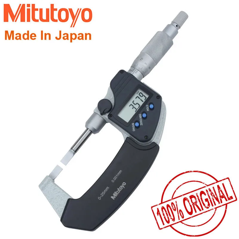 

Mitutoyo Original Digital Blade Micrometers,422-230/231/232/233-30,Range 0-25mm/25-50mm/50-75mm/75-100mm,Non-Rotating Spindle