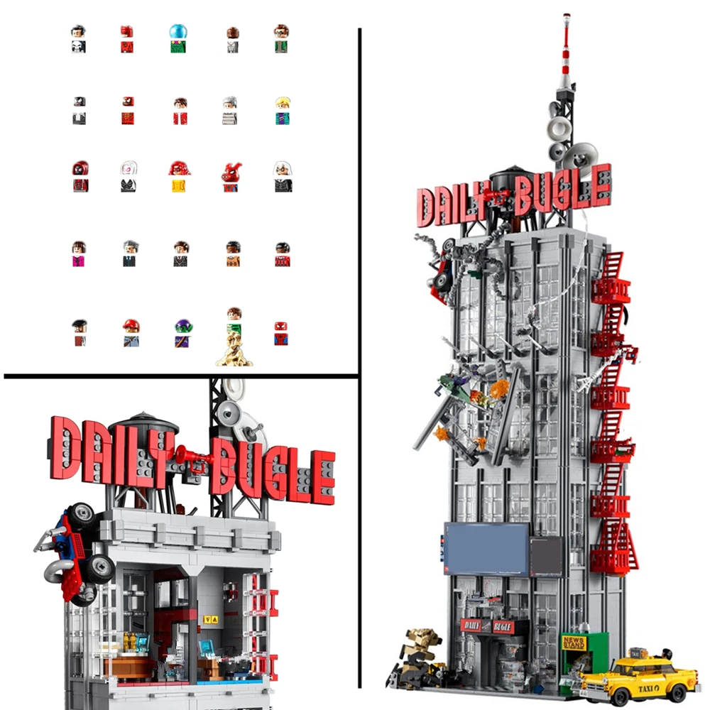 

New FIT 76178 3772PCS Marvels Avengers Spiderman Daily Bugle Tower Heroes Model Building Blocks Bricks Kid Toy Gift