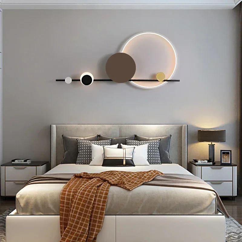 Современный светодиодный настенный светильник атмосферное бра для гостиной