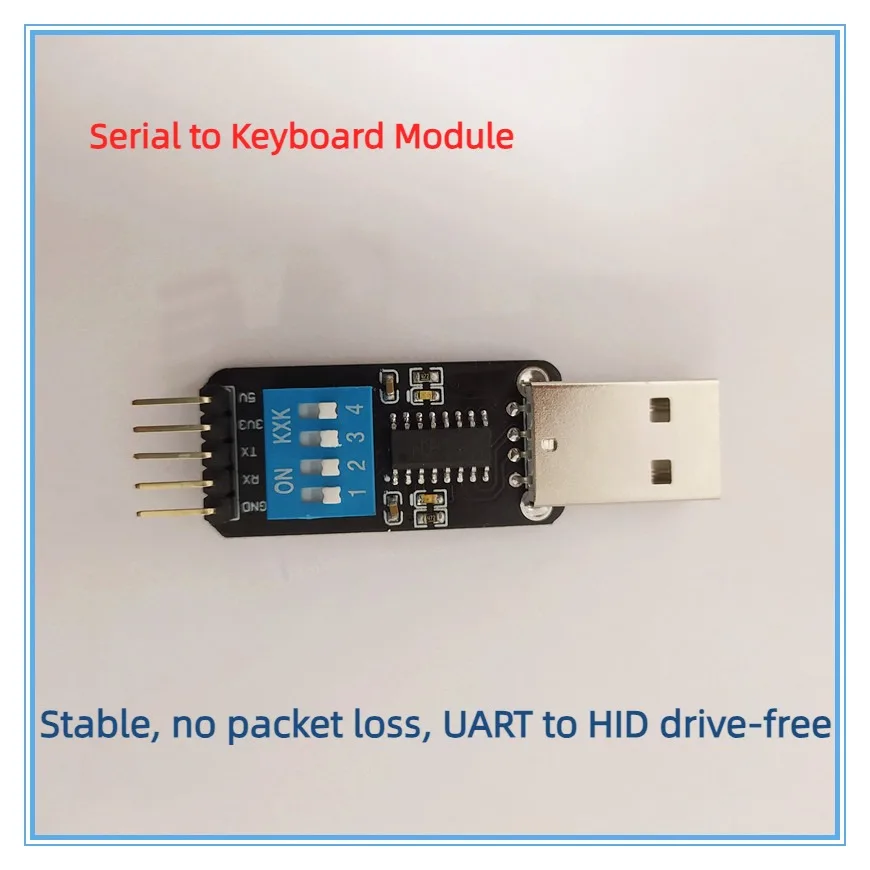 

CH9328 Module USB Driver-free Chip TTL/serial Port to HID Analog Keyboard Module Full Key Input