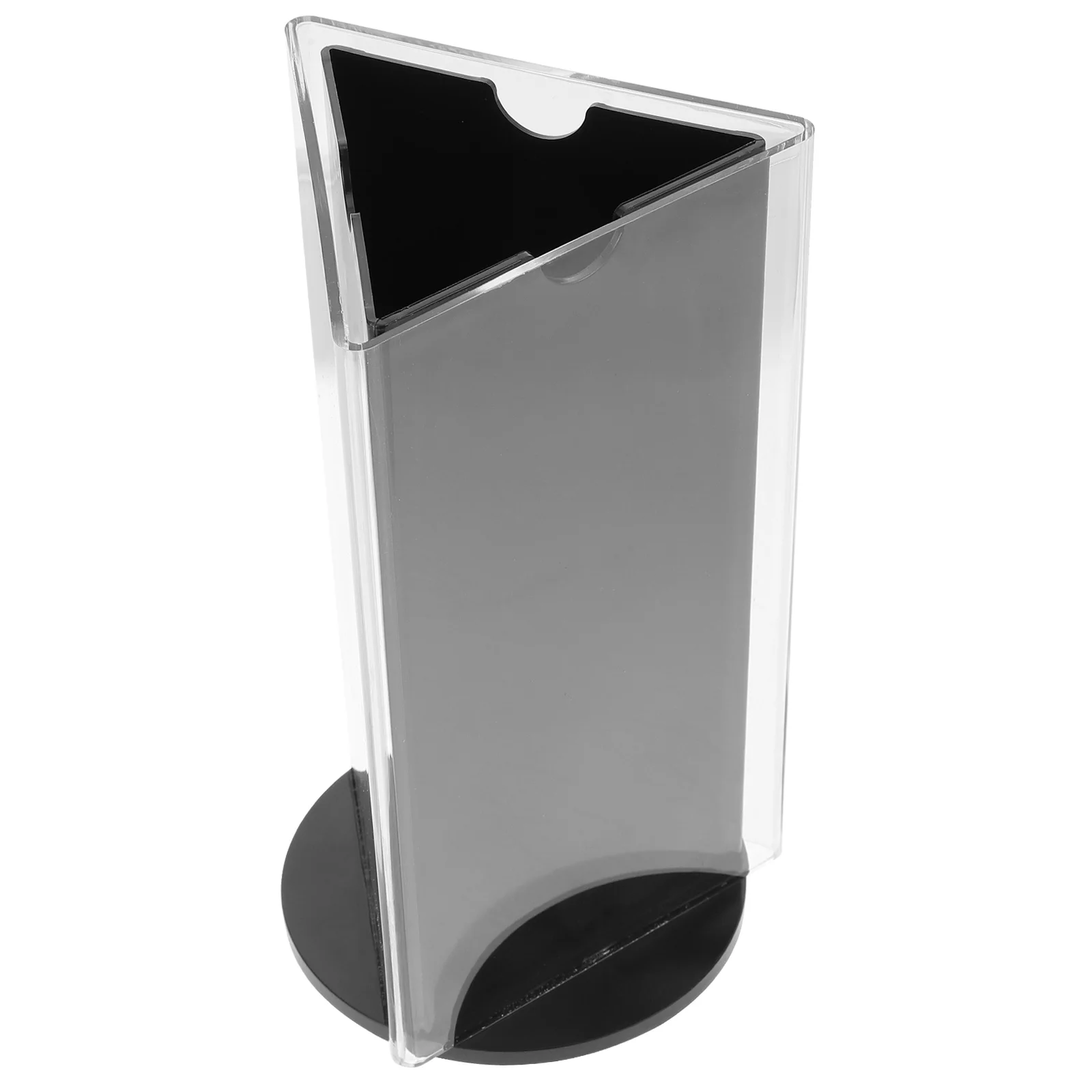 

Acrylic Sign Holder Rotatable Restaurants Menu Display Stand Tabletop Paper Holder Digital board for