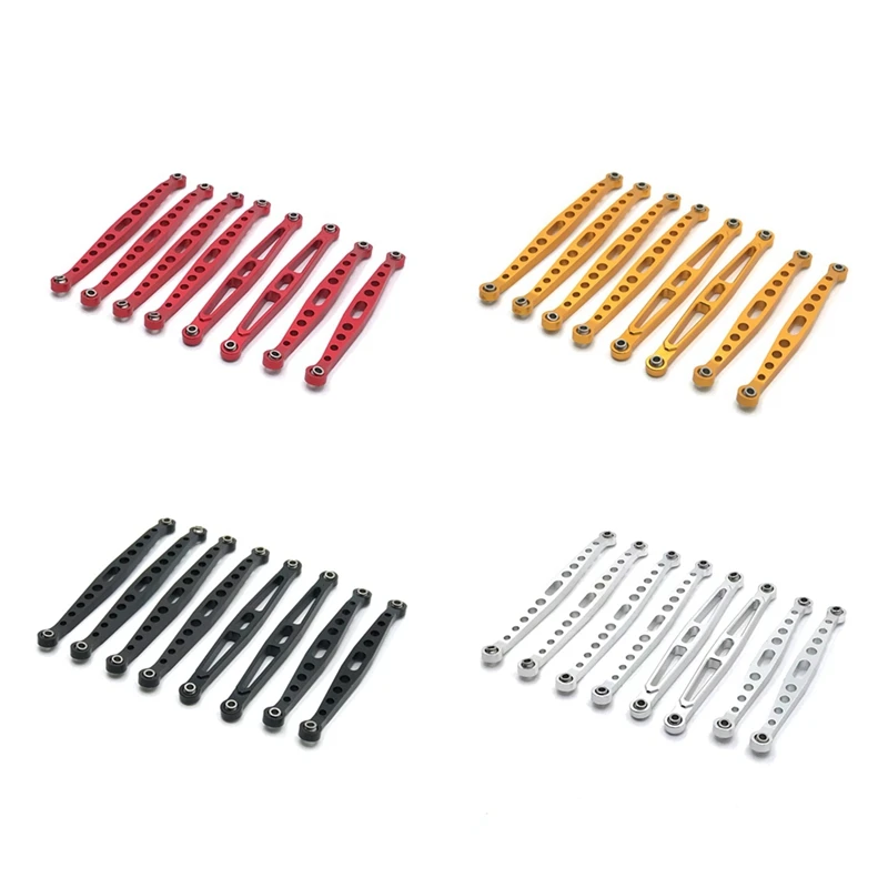 8Pcs Metal Link Rod Pull Linkage For HB Toys ZP1001 ZP1002 ZP1003 ZP1004 ZP 1001 1/10 RC Crawler Car Upgrade Parts