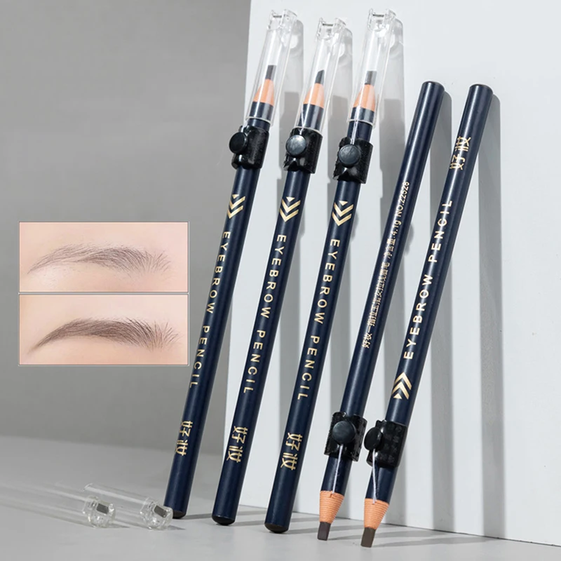 

1 Pc Waterproof Long-lasting Excellence Eyebrow Eyeliner Pencil Eye Makeup Beauty Tools 6 Colors with Sharpener Lid