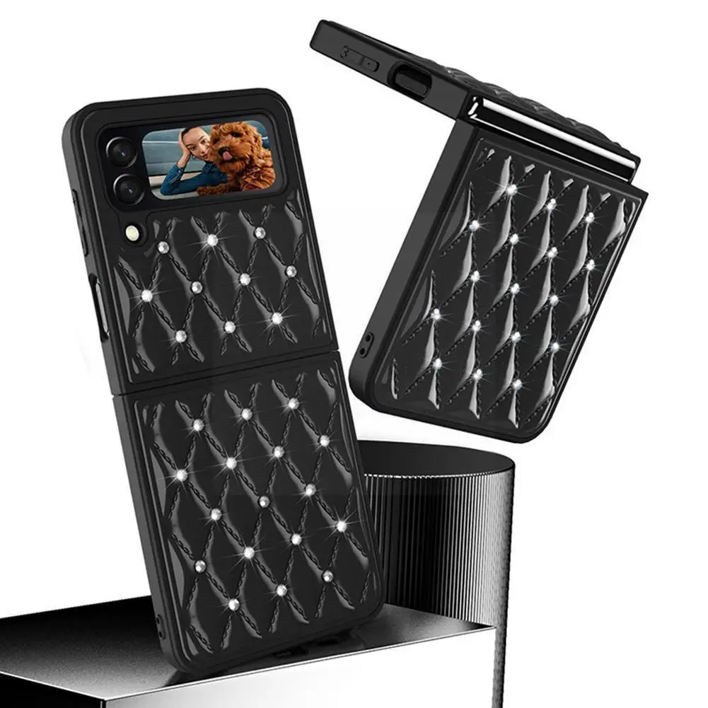 

for Sumsung ZFlip3 Case Luxury Bling Sparkle Glitter Hard PC Protect Shell Cover For Samsung Galaxy Z Flip3 Flip 3 5G Z3 Coque