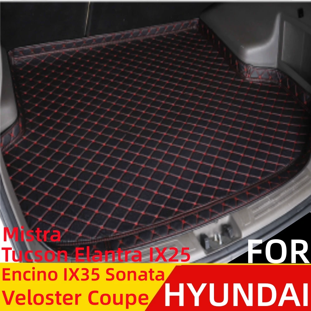 

Car Trunk Mat For HYUNDAI Tucson Sonata Elantra Encino IX35 IX25 Veloster Coupe Mistra i30 Rear Cargo Cover Pad Tail Boot Liner