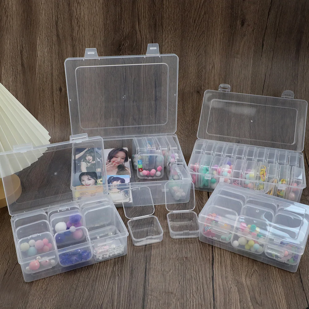 12/15/20/30 сеток коробки для хранения ювелирных изделий набор прозрачных